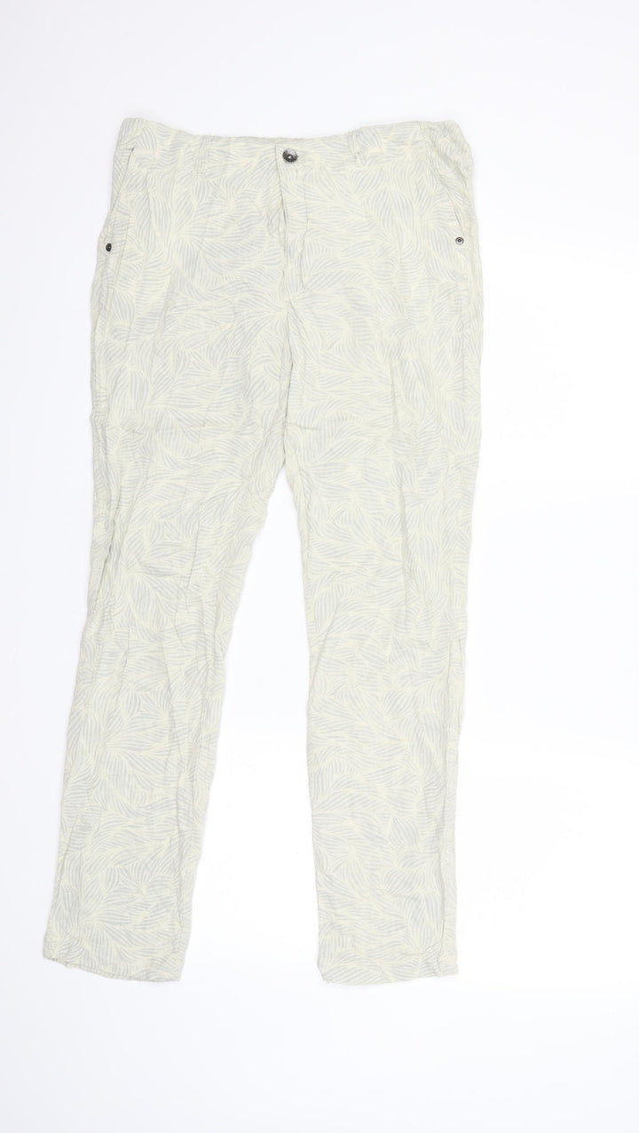BIG STAR Womens Beige Floral  Trousers  Size L L29 in