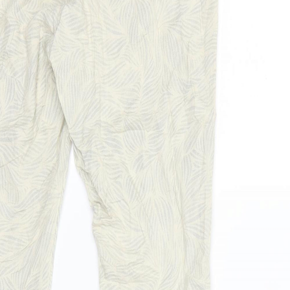 BIG STAR Womens Beige Floral  Trousers  Size L L29 in