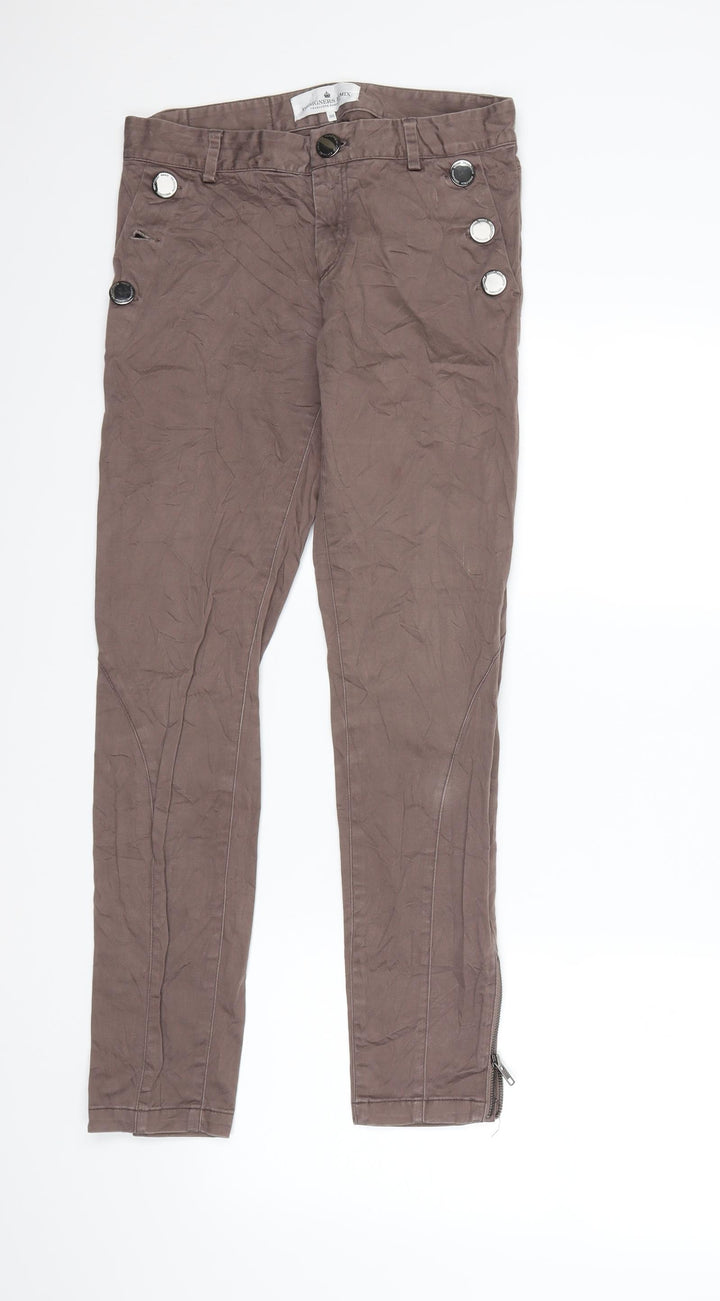 Charlotte Eskildsen Womens Brown   Trousers  Size 8 L29 in