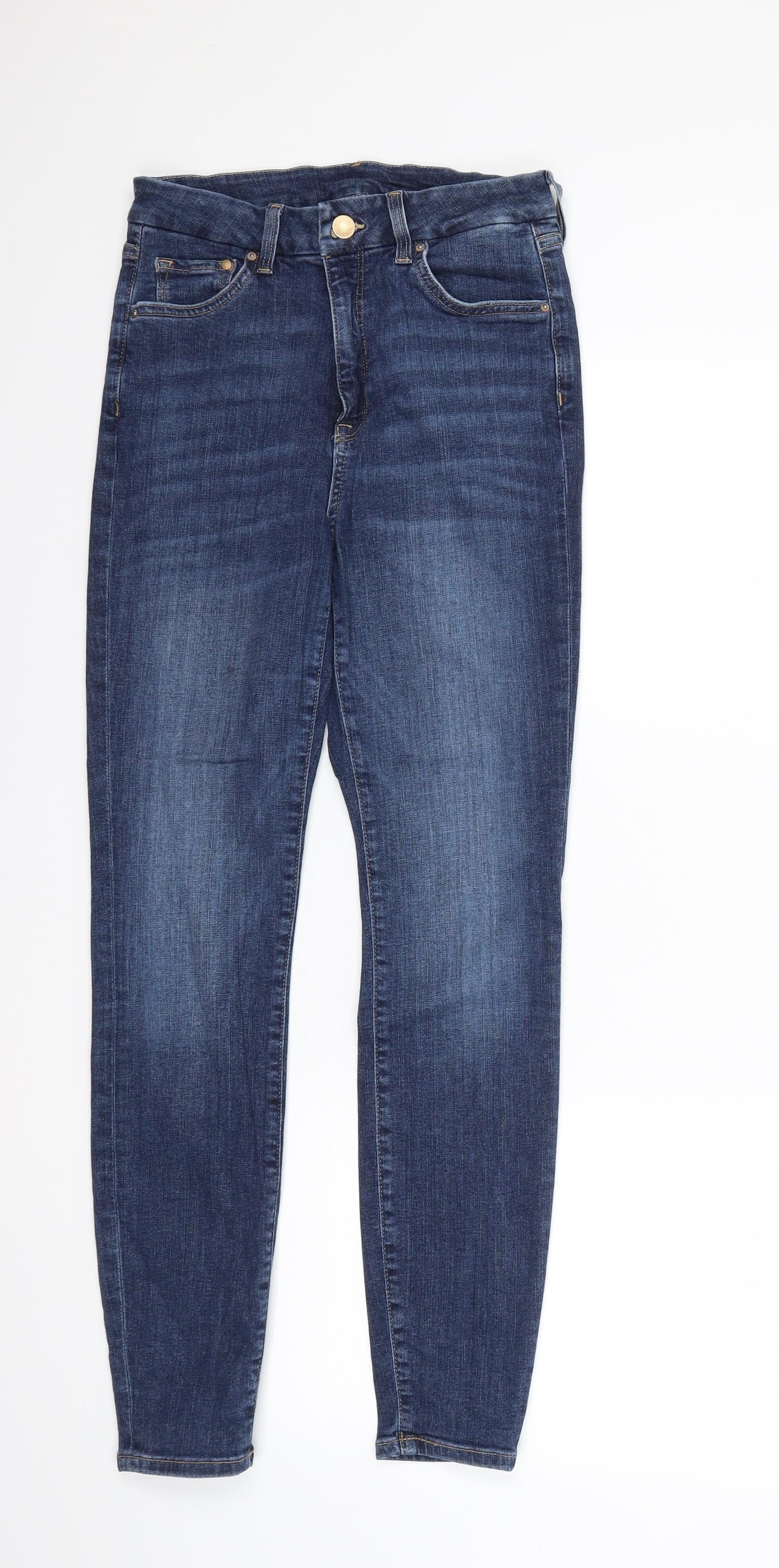 H&M Womens Blue  Denim Skinny Jeans Size 28 in L27 in