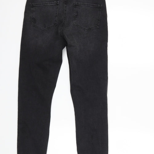 Denim & Co. Womens Black  Denim Skinny Jeans Size 10 L28 in