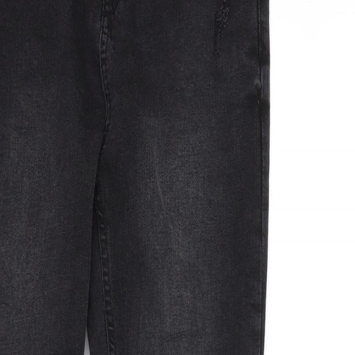 Denim & Co. Womens Black  Denim Skinny Jeans Size 10 L28 in