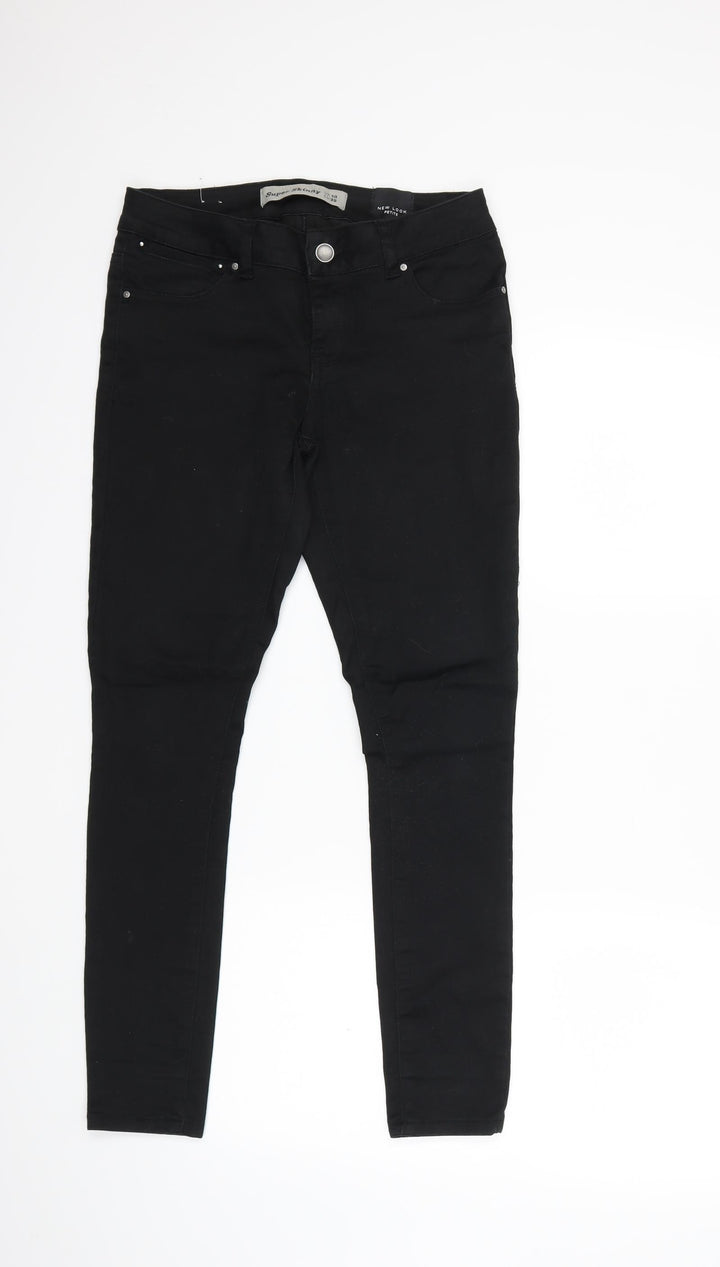 New Look Womens Black Denim Skinny Jeans Size 10 L26 in