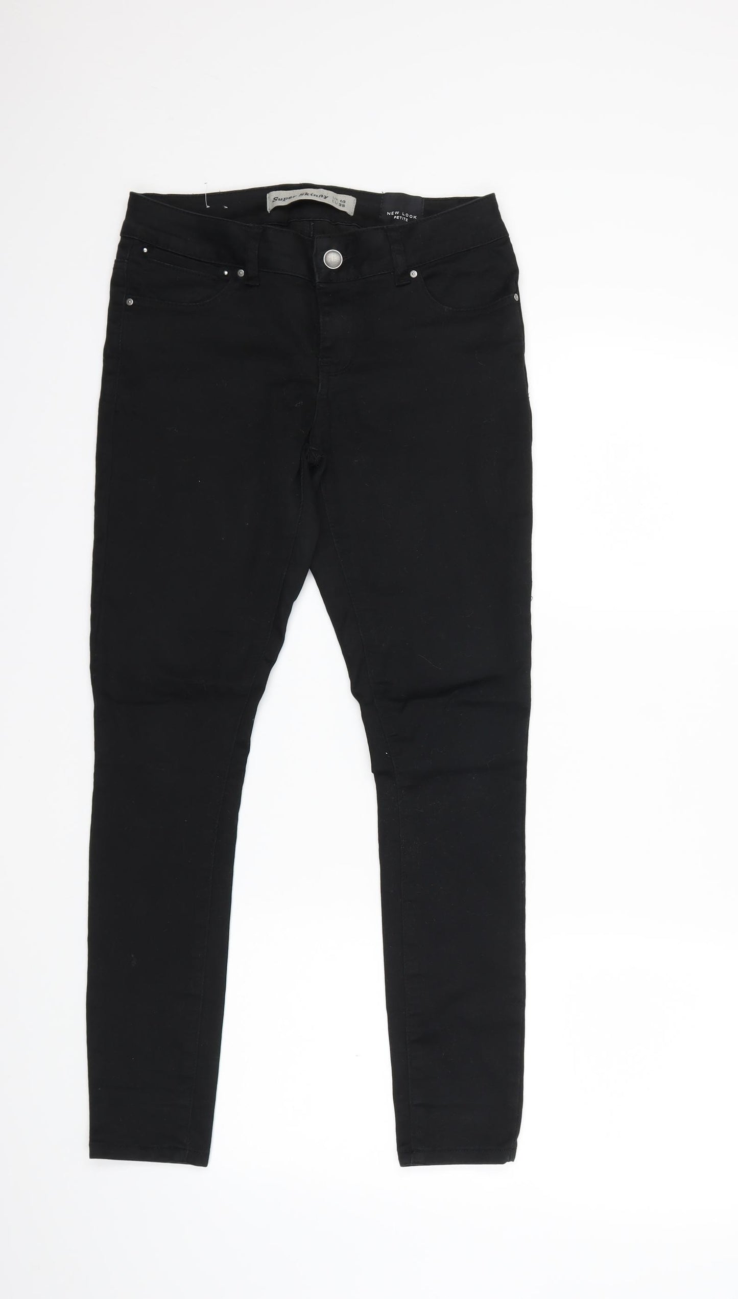 New Look Womens Black  Denim Skinny Jeans Size 10 L26 in