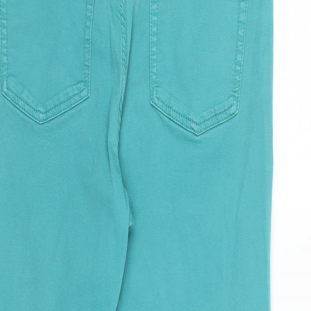 Marks and Spencer Womens Blue  Denim Cropped Jeans Size 14 L22 in