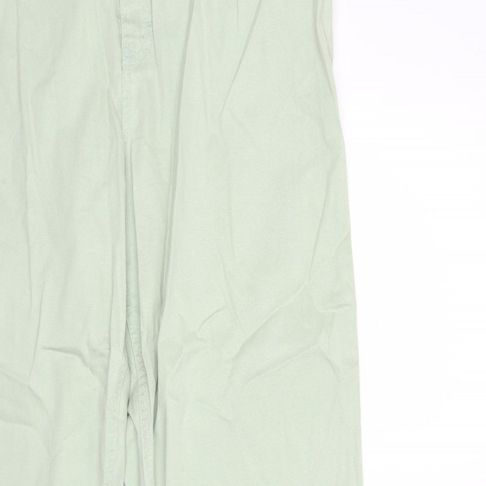 Marks and Spencer Womens Green  Denim Tapered Jeans Size 16 L32 in
