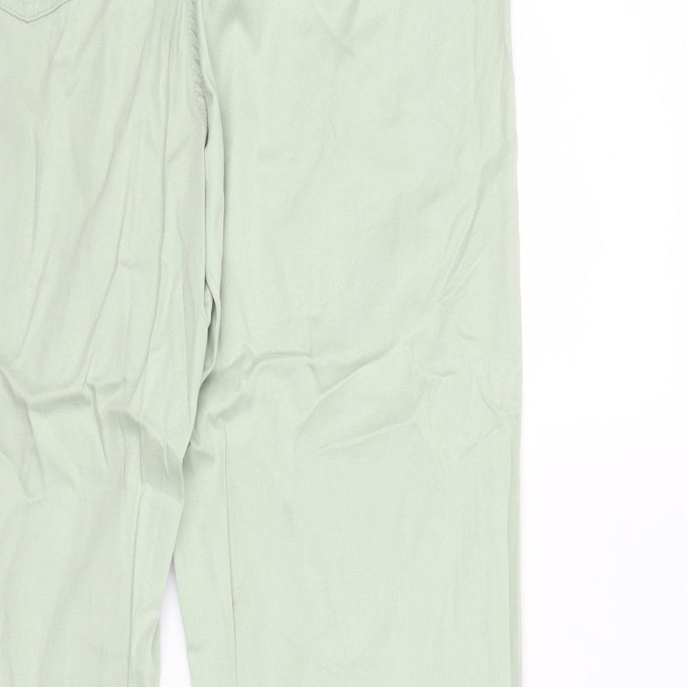 Marks and Spencer Womens Green  Denim Tapered Jeans Size 16 L32 in