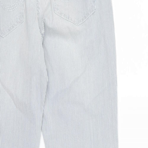 Per Una Womens Blue Striped  Snow Pants Trousers Size 12 L28 in