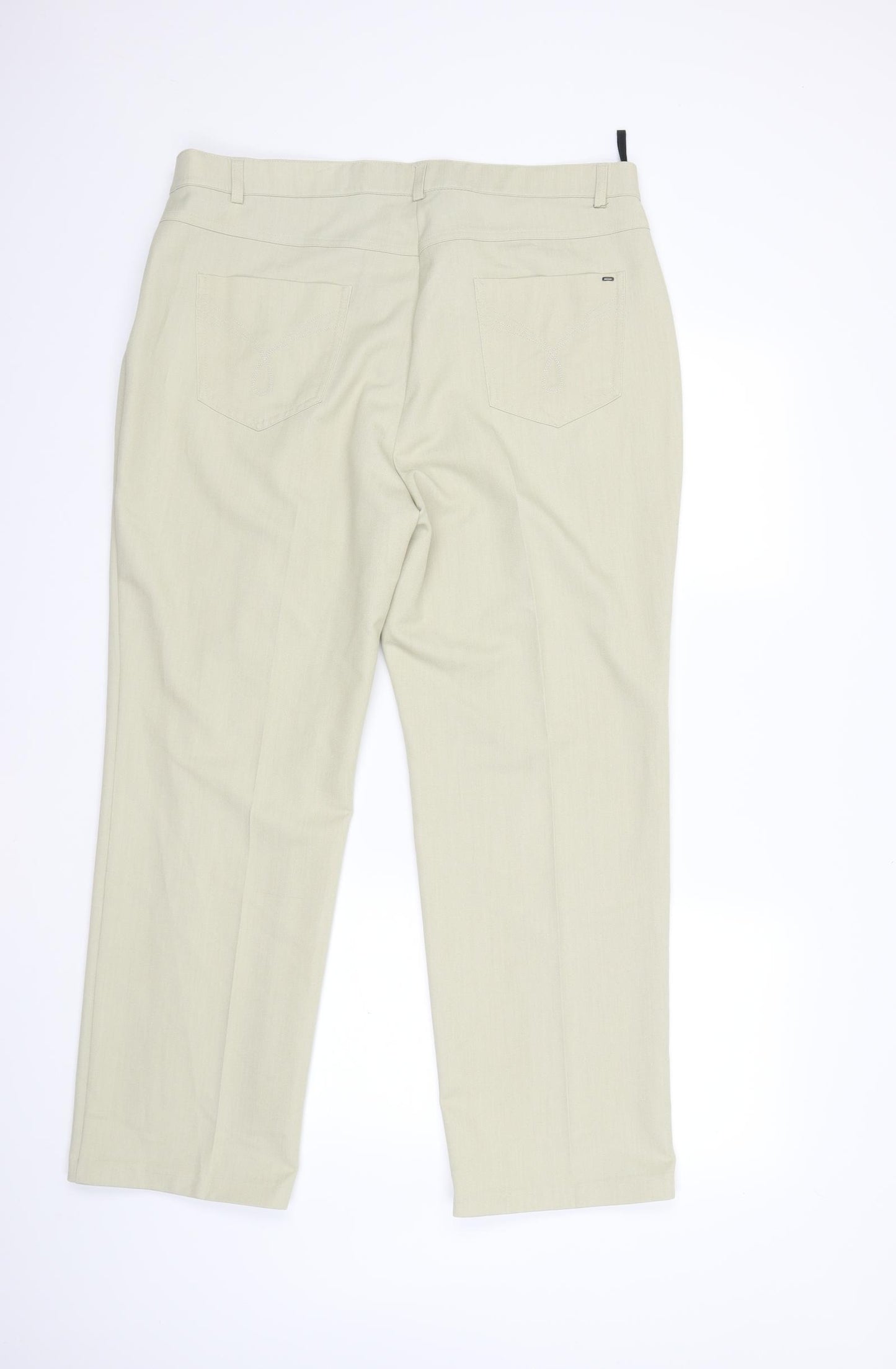 Marks and Spencer Womens Beige   Trousers  Size 18 L29 in