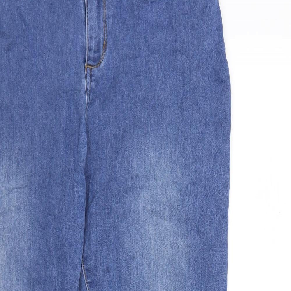 Peacocks Womens Blue  Denim Skinny Jeans Size 14 L29 in