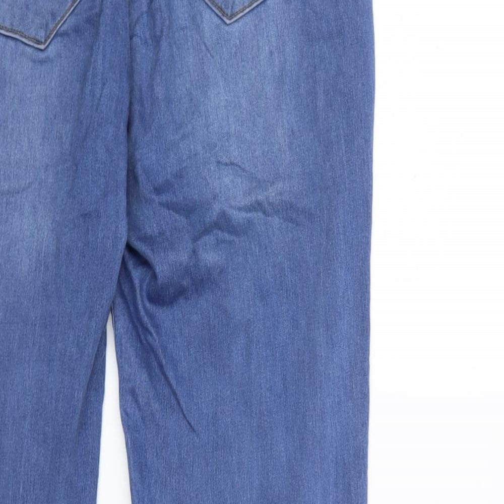 Peacocks Womens Blue  Denim Skinny Jeans Size 14 L29 in