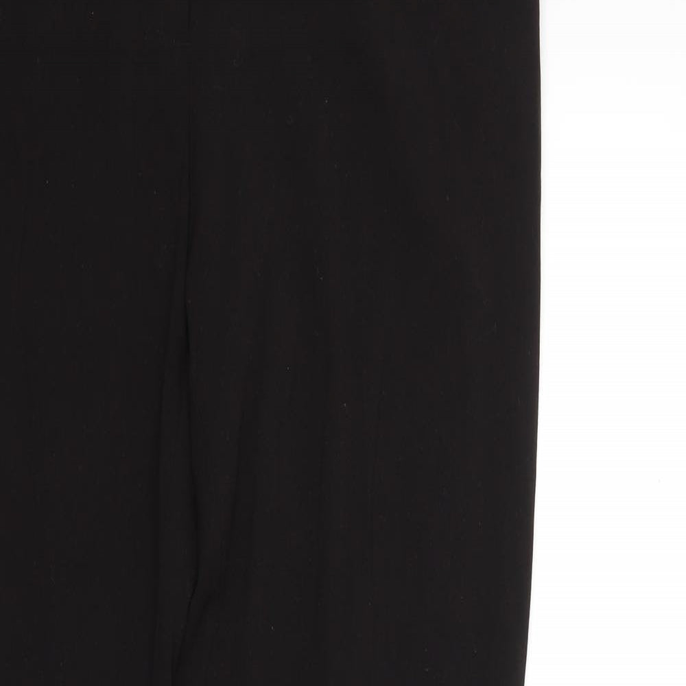Papaya Womens Black   Trousers  Size 12 L28 in