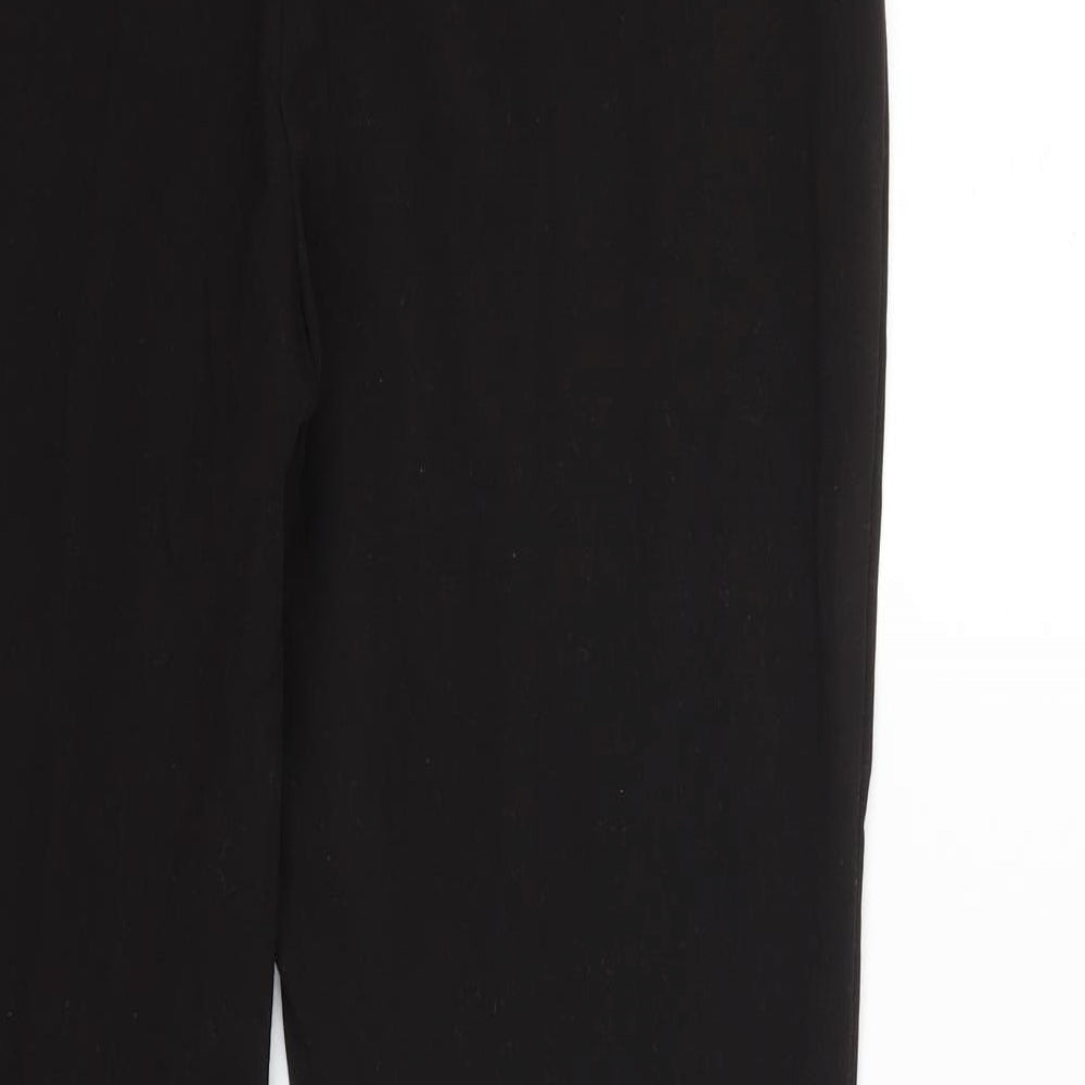 Papaya Womens Black   Trousers  Size 12 L28 in