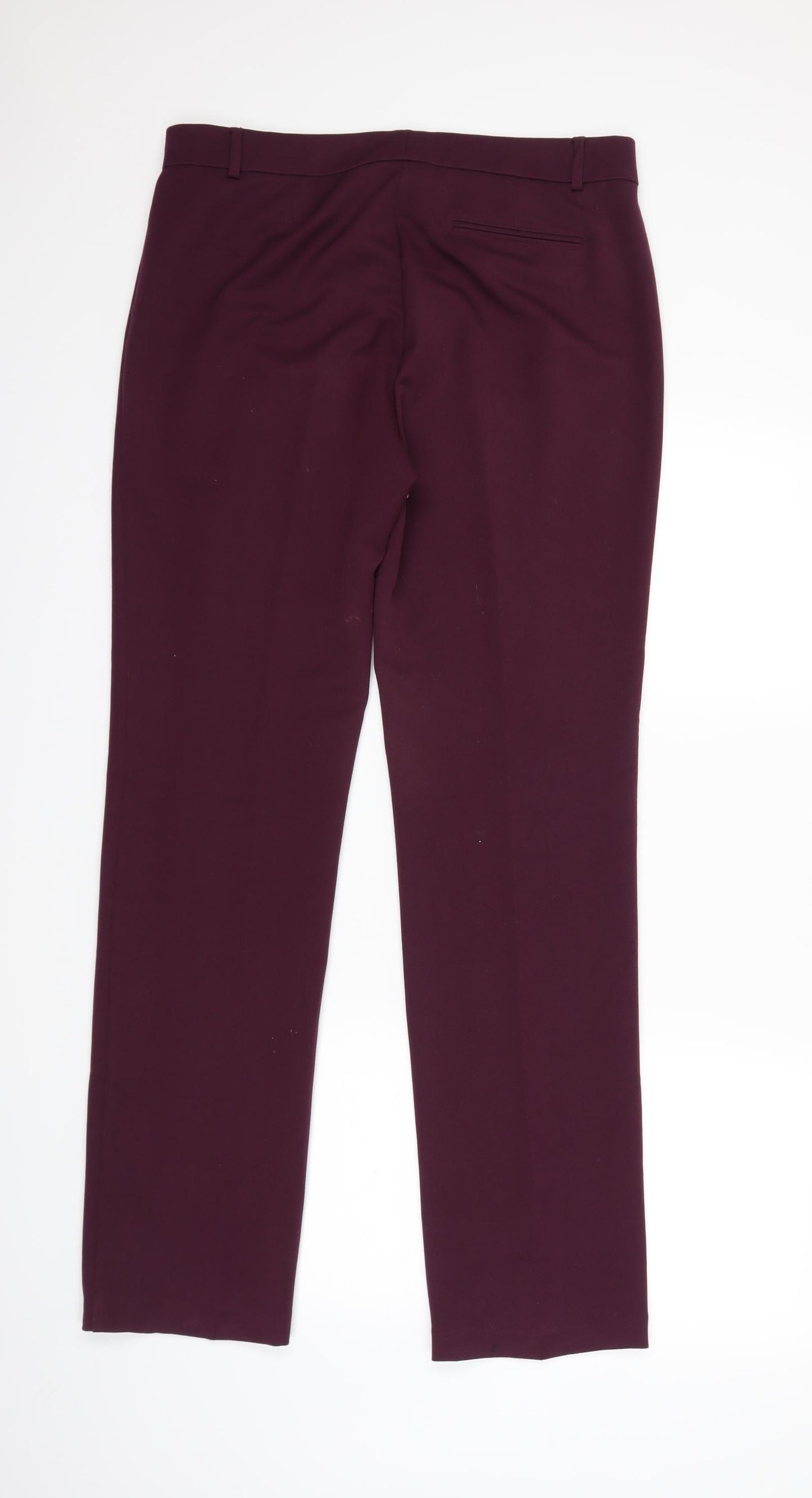Marks and Spencer Womens Red   Trousers  Size 14 L31 in