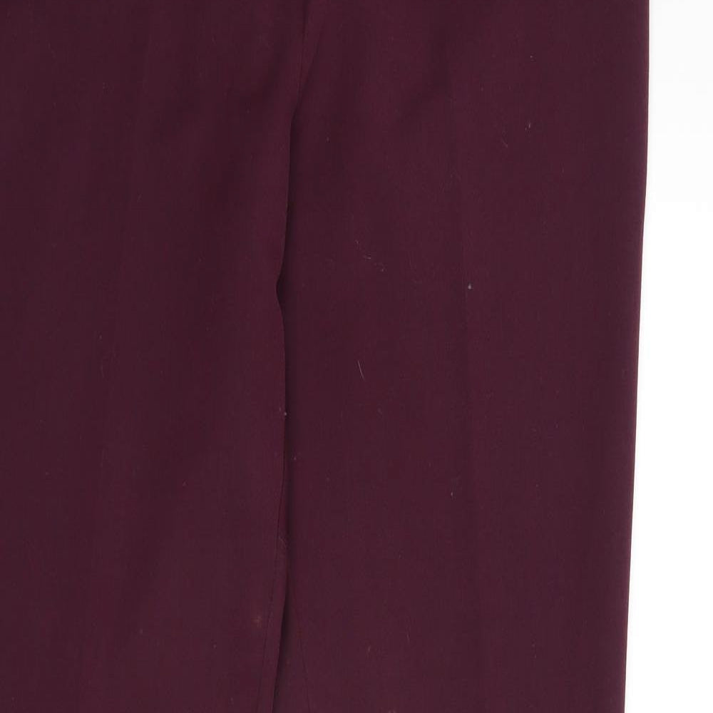 Marks and Spencer Womens Red   Trousers  Size 14 L31 in