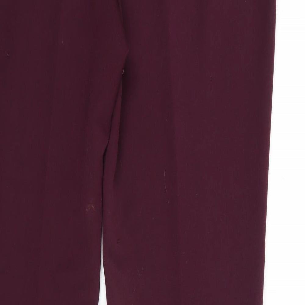 Marks and Spencer Womens Red   Trousers  Size 14 L31 in