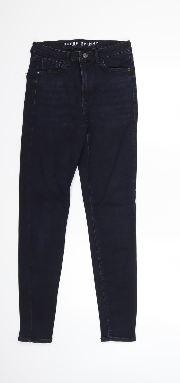 NEXT Womens Blue Denim Skinny Jeans Size 8 L28 in