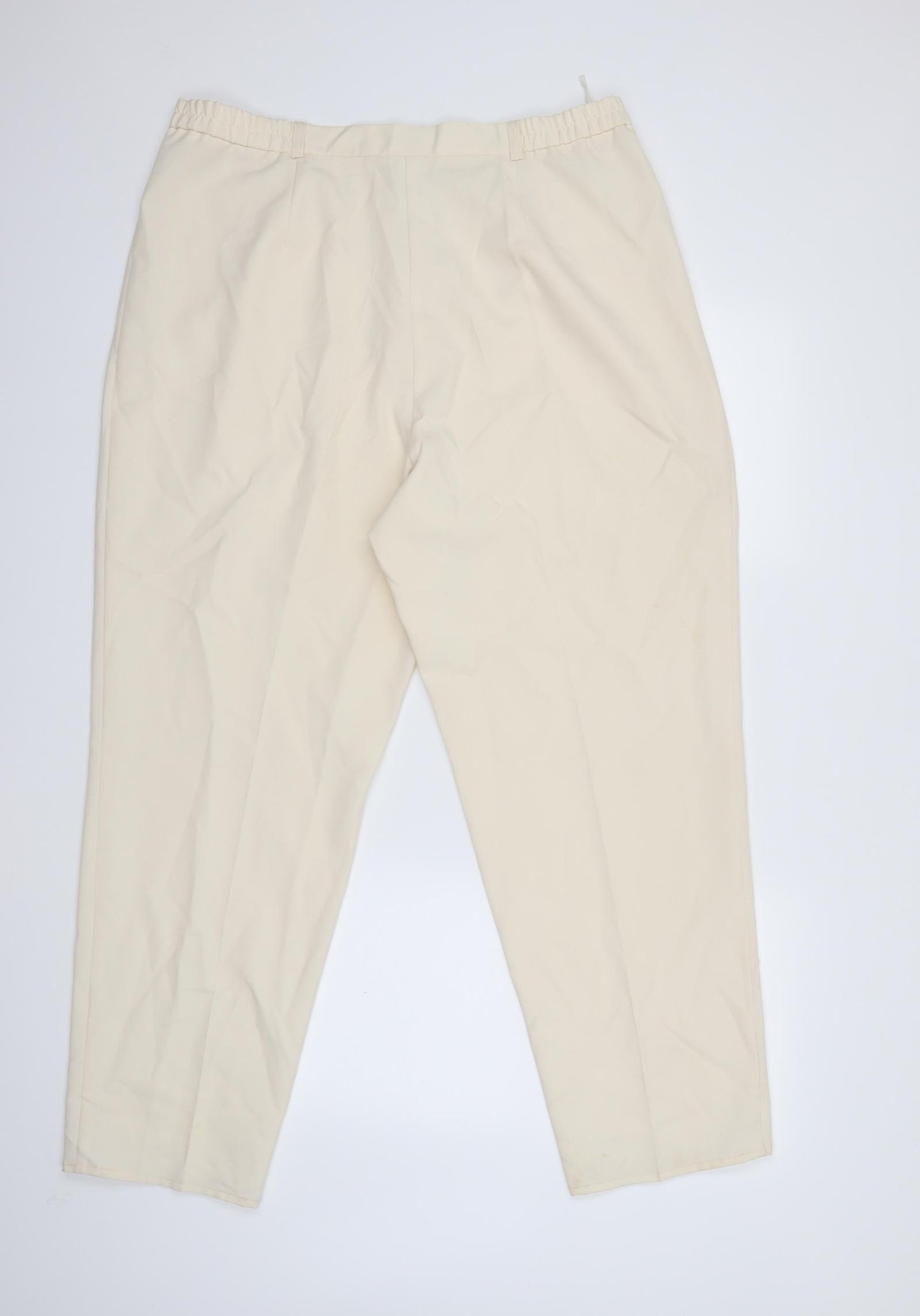 Preworn Womens Beige   Trousers  Size 22 L28 in