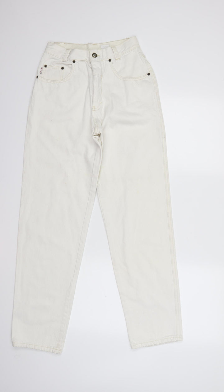 finest clothing Womens White  Denim Mom Jeans Size 28 in L30 in