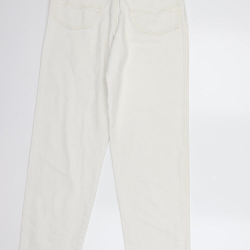 finest clothing Womens White  Denim Mom Jeans Size 28 in L30 in