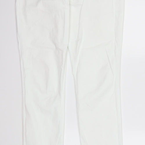 ANNE WEYBURN Womens White   Skinny Jeans Size 10 L31 in