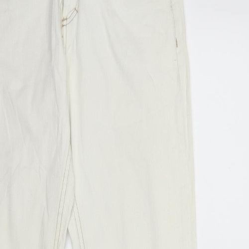 ESMARA Womens White  Denim Straight Jeans Size 12 L30 in