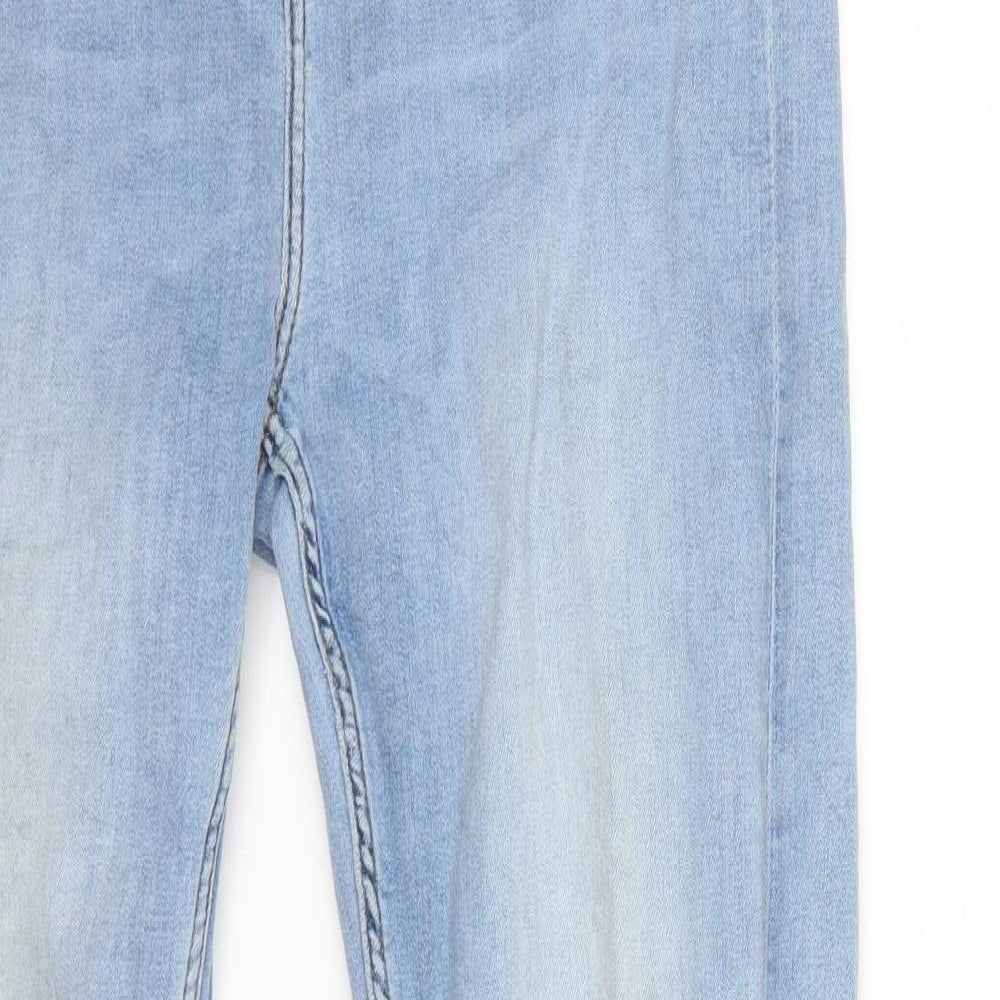 Marks and Spencer Womens Blue  Denim Straight Jeans Size 14 L30 in