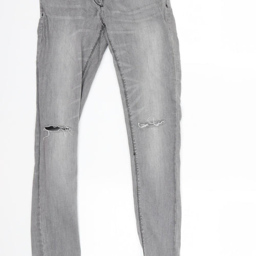 NEXT Girls Grey  Denim Skinny Jeans Size 10 Years