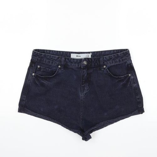 New Look Womens Blue  Denim Hot Pants Shorts Size 14