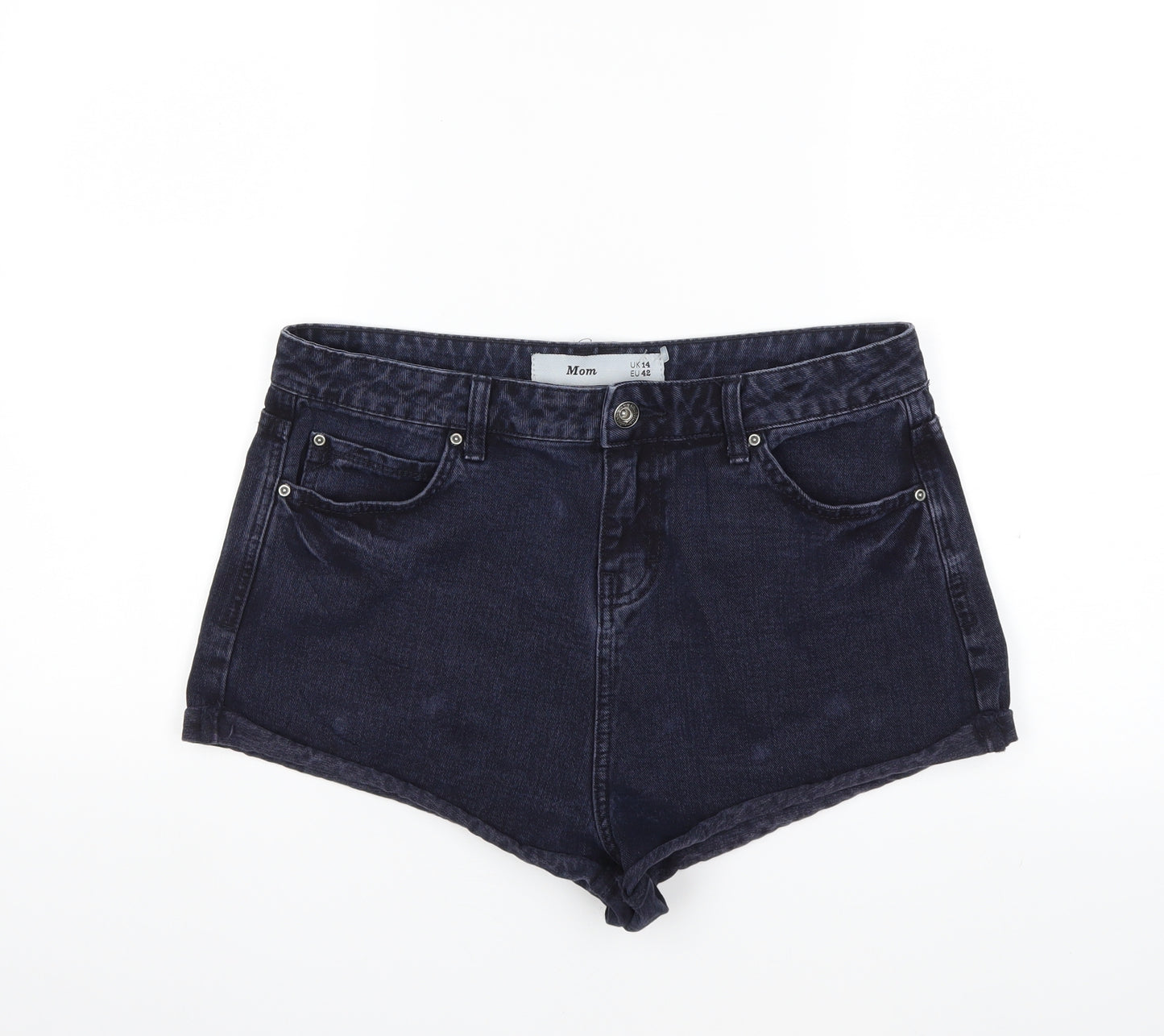 New Look Womens Blue  Denim Hot Pants Shorts Size 14