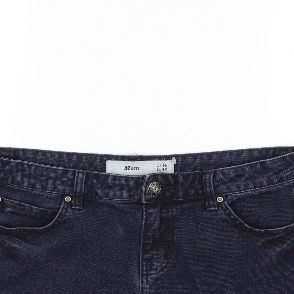 New Look Womens Blue  Denim Hot Pants Shorts Size 14