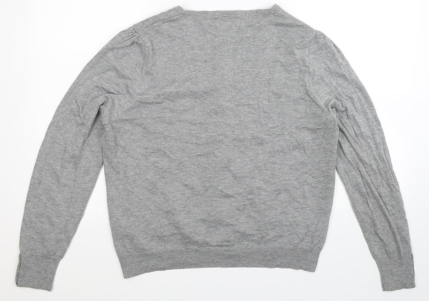 NEXT Womens Grey  Knit Cardigan Jumper Size 18