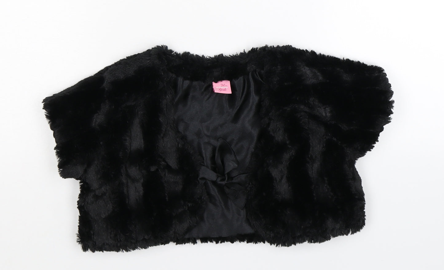 Adams Girls Black   Jacket  Size 7 Years