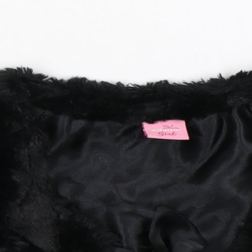 Adams Girls Black   Jacket  Size 7 Years