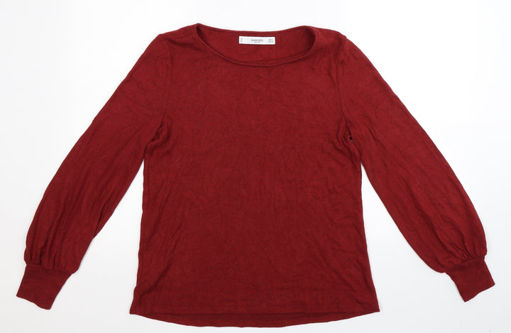 Mango Womens Brown Pullover Jumper Size S