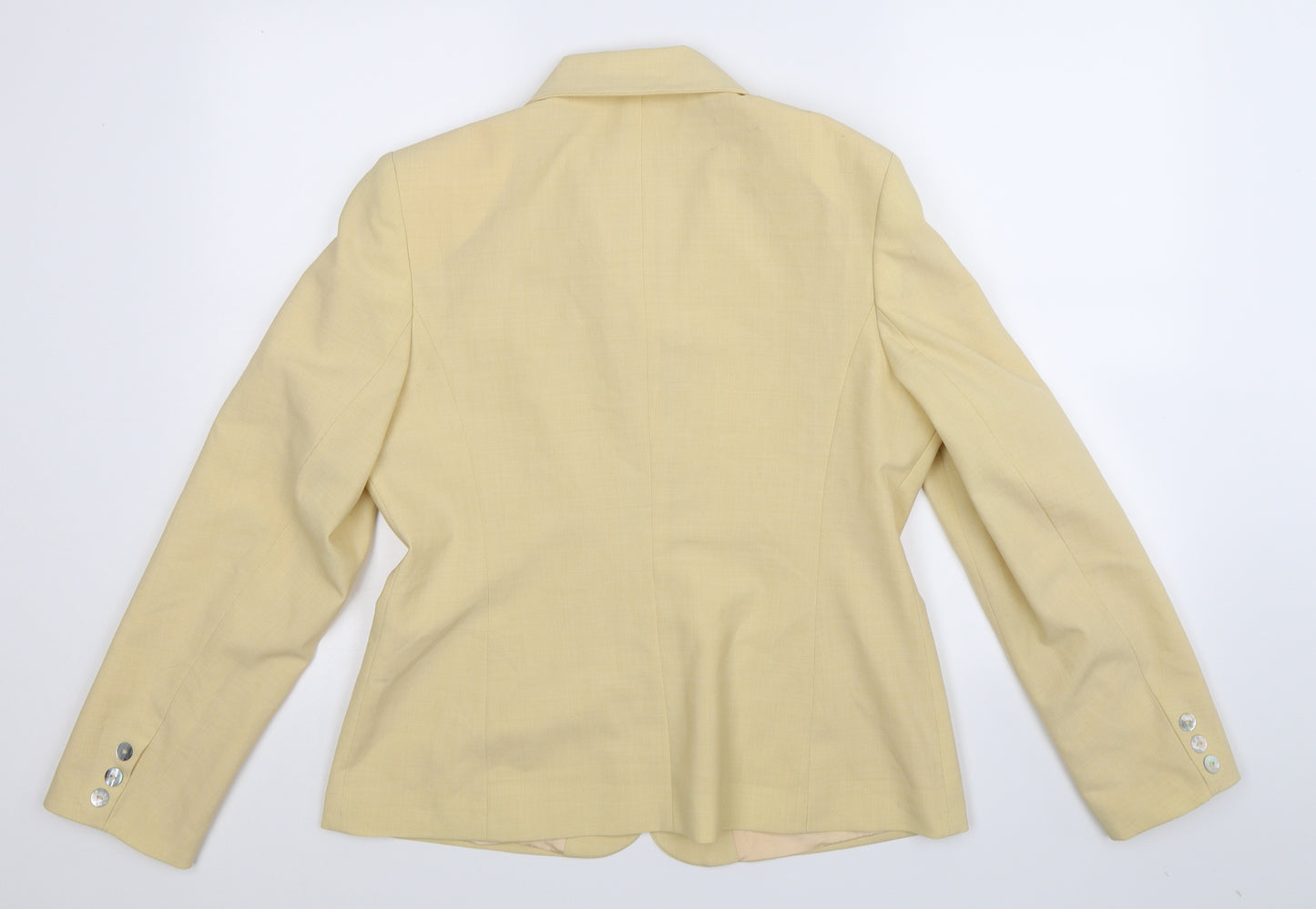 Preworn Womens Beige   Jacket Suit Jacket Size 16