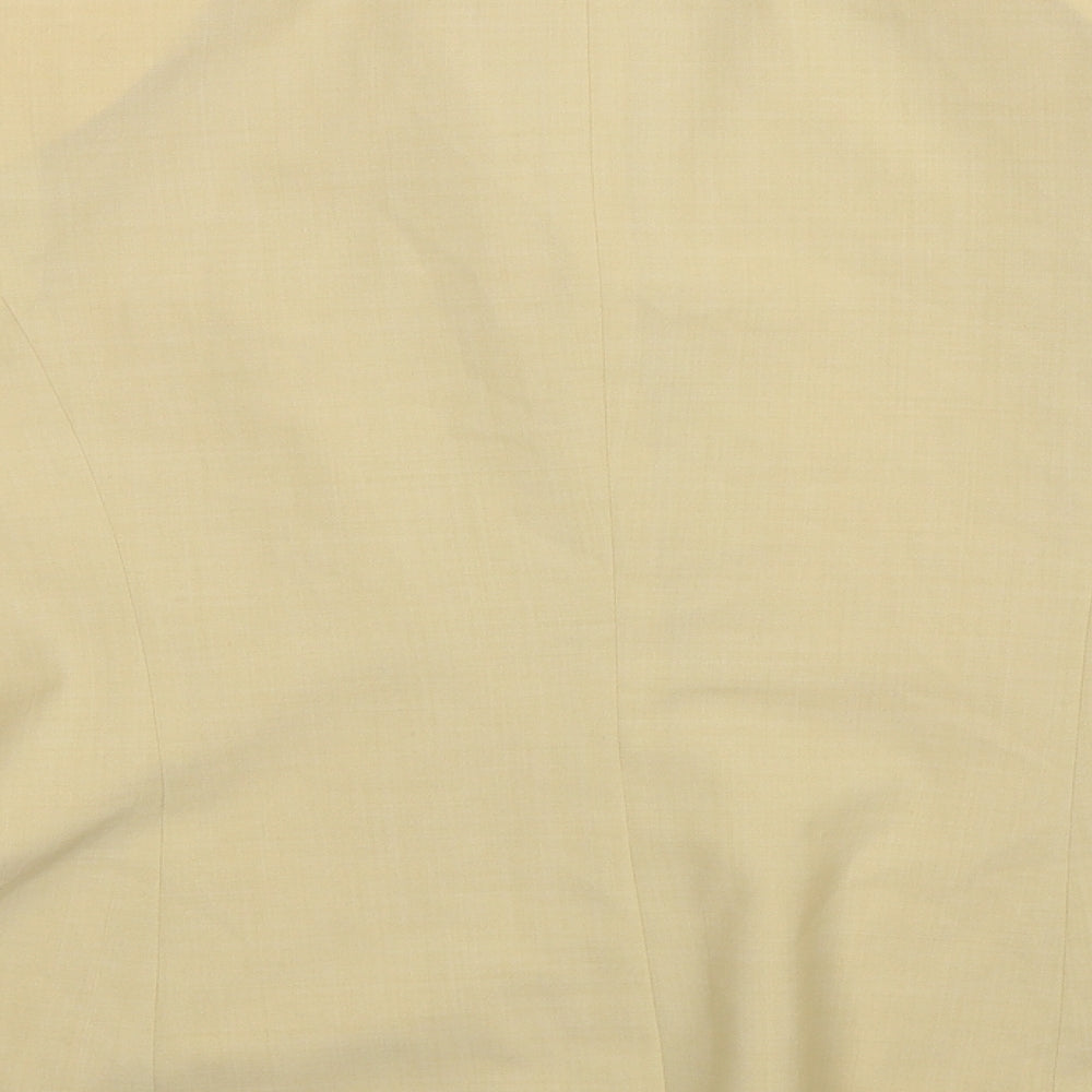 Preworn Womens Beige   Jacket Suit Jacket Size 16