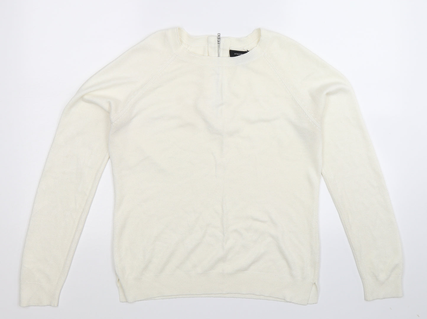 Atmosphere Womens White  Knit Pullover Jumper Size 10