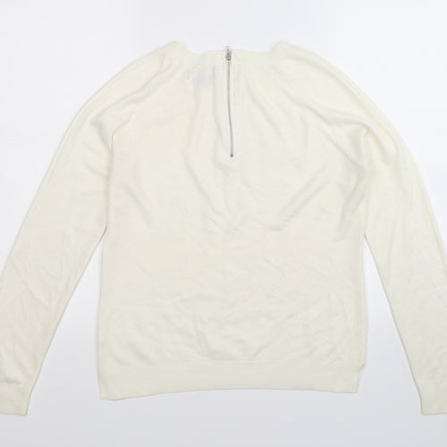 Atmosphere Womens White  Knit Pullover Jumper Size 10