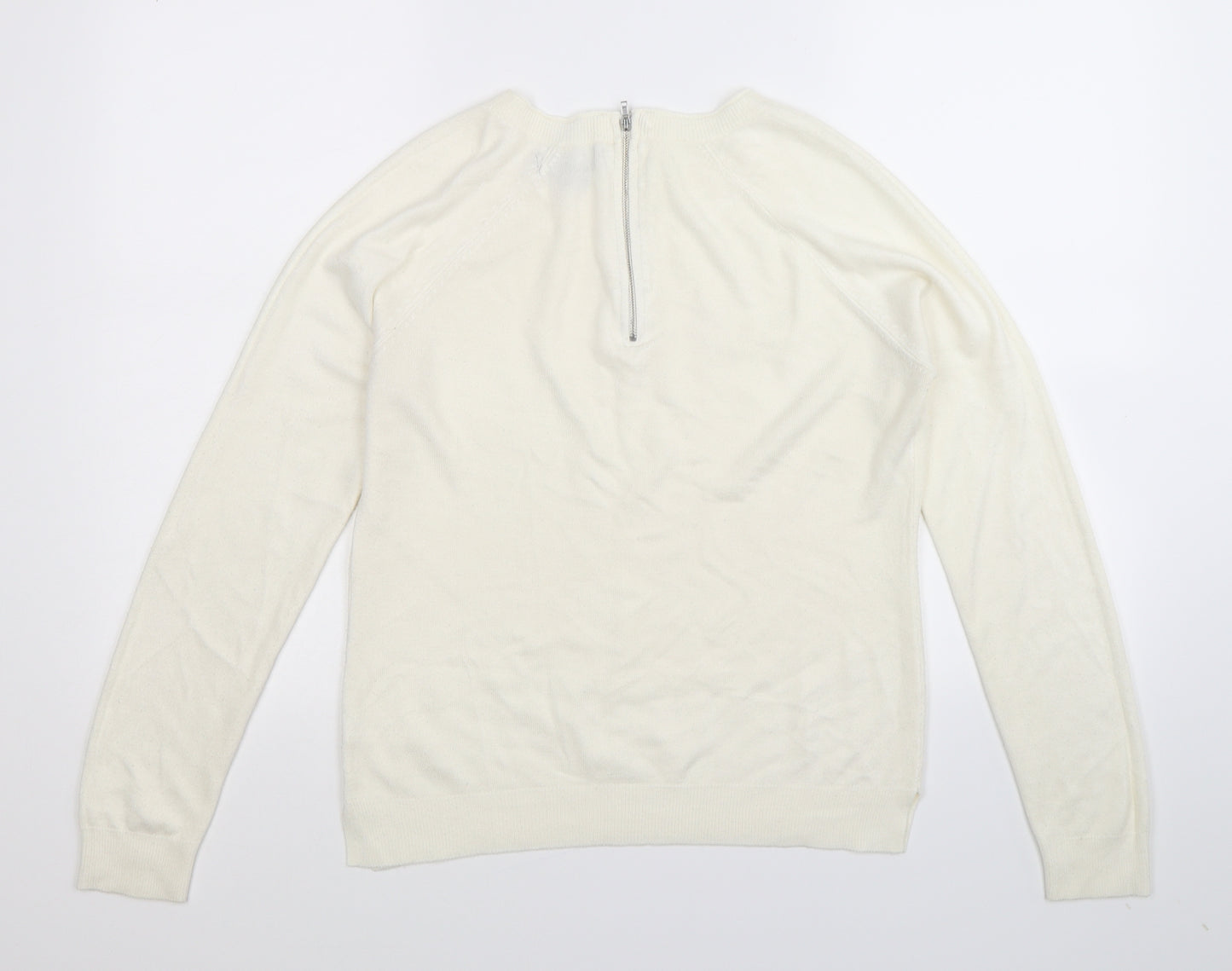 Atmosphere Womens White  Knit Pullover Jumper Size 10
