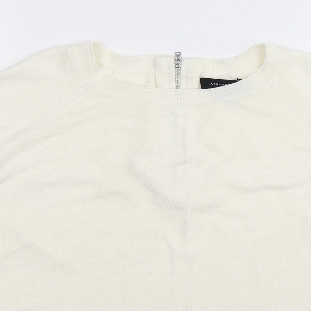 Atmosphere Womens White  Knit Pullover Jumper Size 10