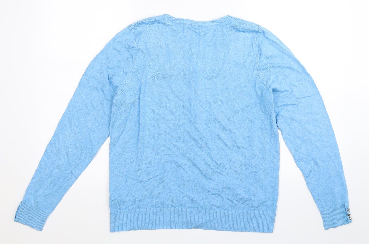 TU Womens Blue  Knit Cardigan Jumper Size 16