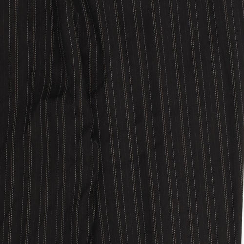 Alice Collins Womens Black Striped  Trousers  Size 34 in L27 in