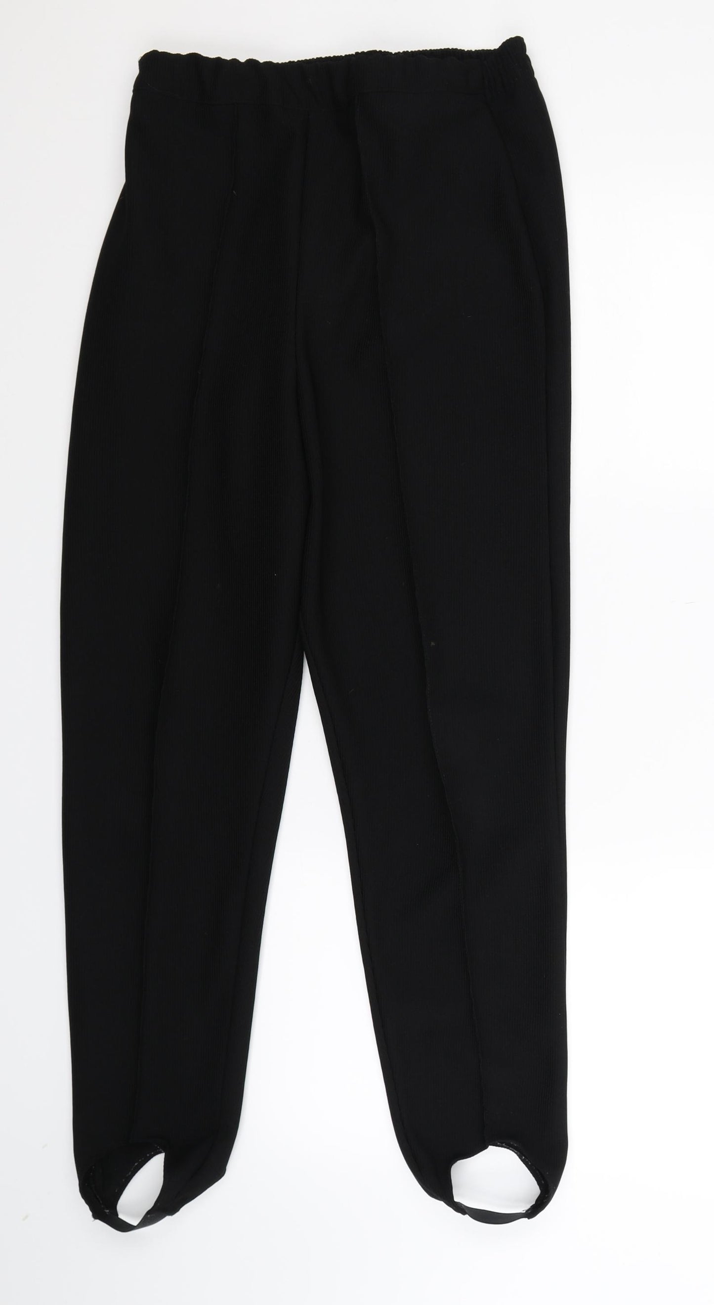 Preworn Womens Black   Trousers  Size 12 L26 in