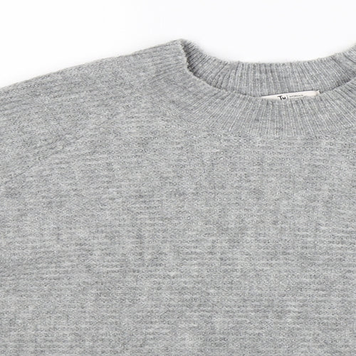 TU Womens Grey  Knit Pullover Jumper Size XL
