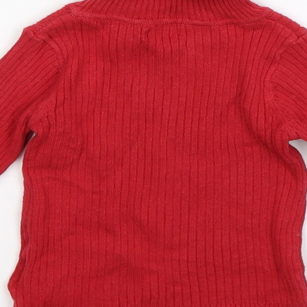 NEXT Baby Red  Knit Pullover Jumper Size 9-12 Months