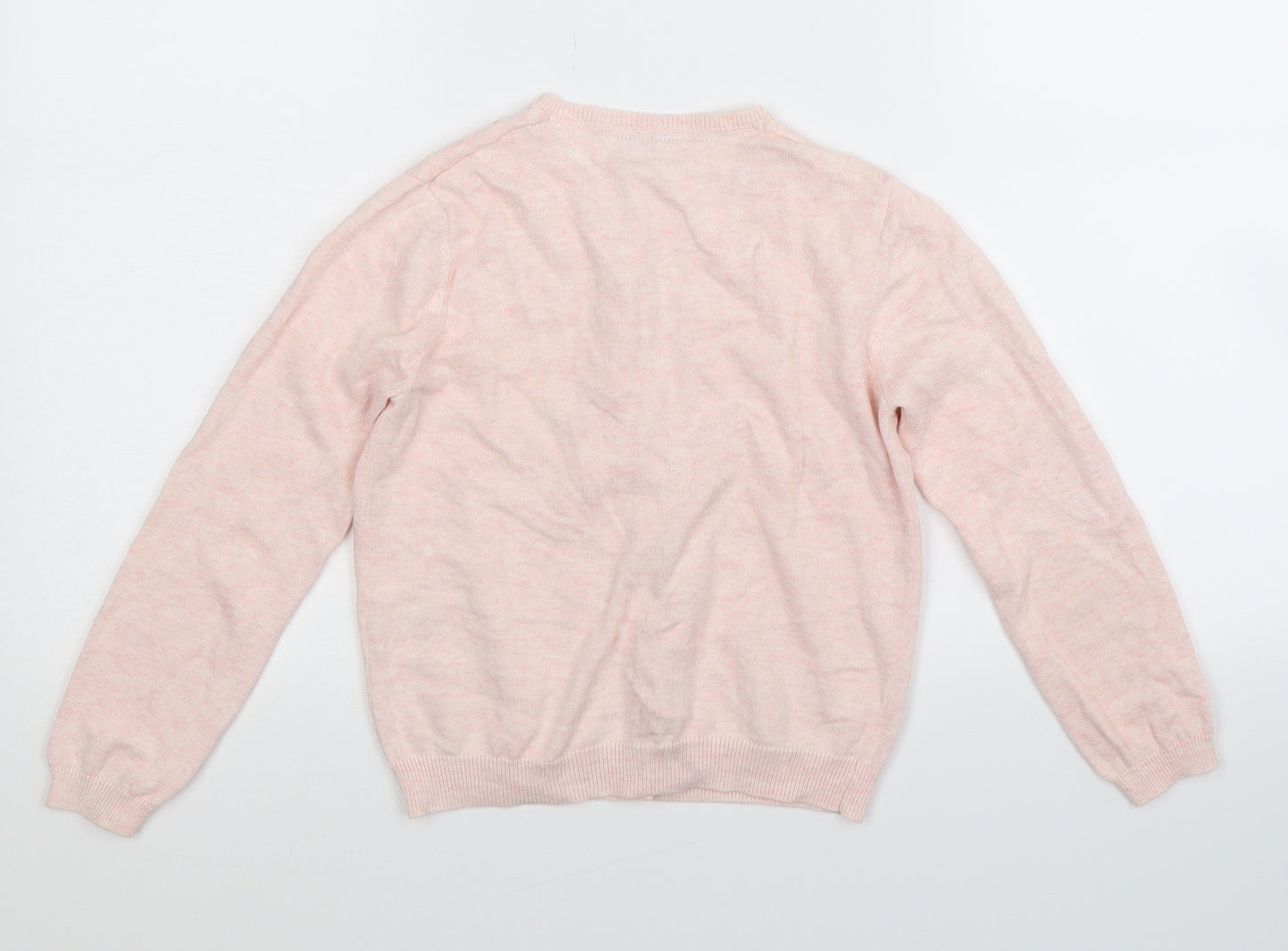 Matalan Girls Pink  Knit Cardigan Jumper Size 9 Years
