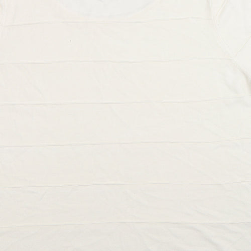 Marks and Spencer Womens White  Knit Pullover Jumper Size 18