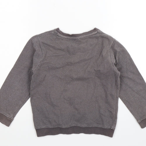 TU Boys Grey Spotted  Pullover Sweatshirt Size 5-6 Years