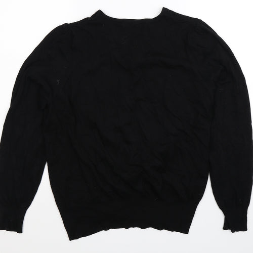Marks and Spencer Womens Black  Knit Cardigan Jumper Size 20